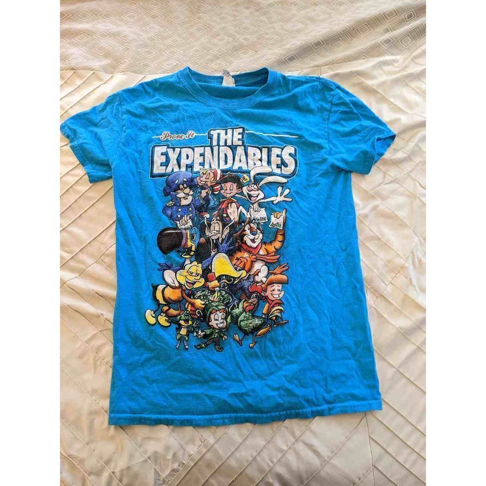 VINTAGE expendables cereal characters weed spoof t shirt sz s guc